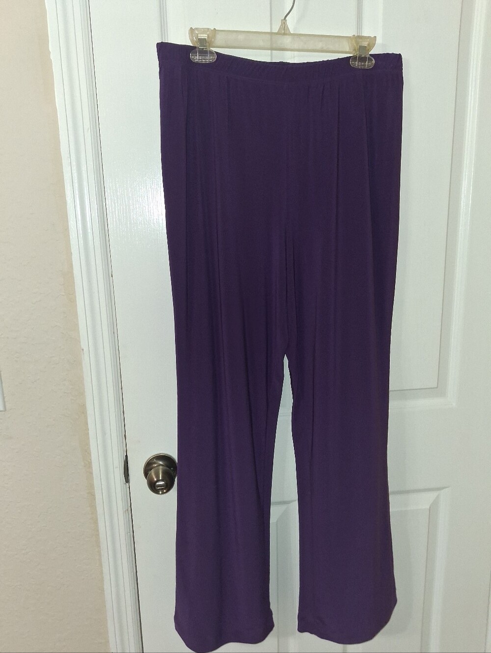 CSC STUDIO PULL ON PURPLE COLORED PANTS W/ ELASTIC WAIST SZ XL
